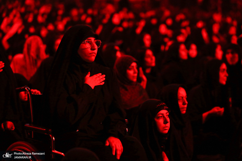 مزاسم شب تاسوعای حسینی (ع) در امام زاده صالح (ع)