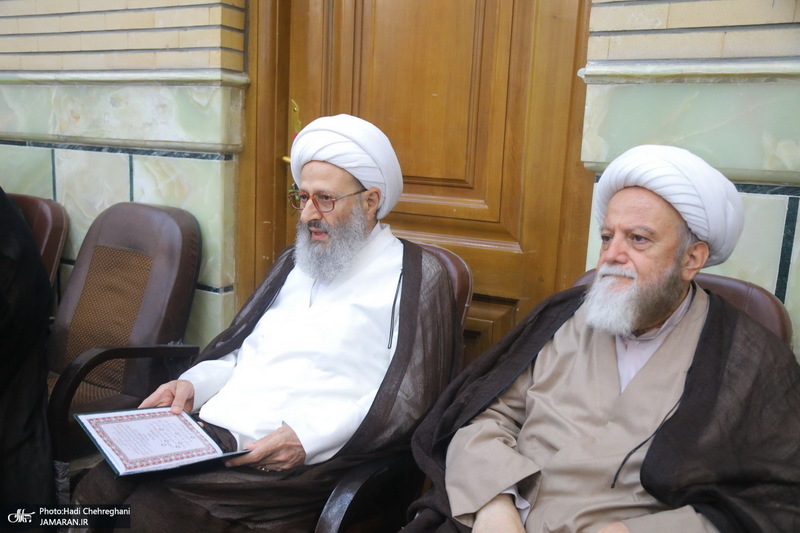 مراسم ختم مادر همسر آیت الله محمدجواد فاضل لنکرانی