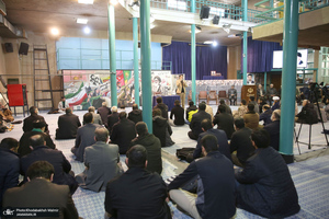 تشییع پیکر مطهر شهید گمنام دفاع مقدس در حسینیه جماران