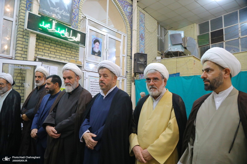 مراسم ترحیم آیت الله العظمی محفوظی (ره) در مسجد رفعت قم