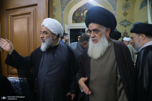 مراسم ختم مادر همسر آیت الله محمدجواد فاضل لنکرانی
