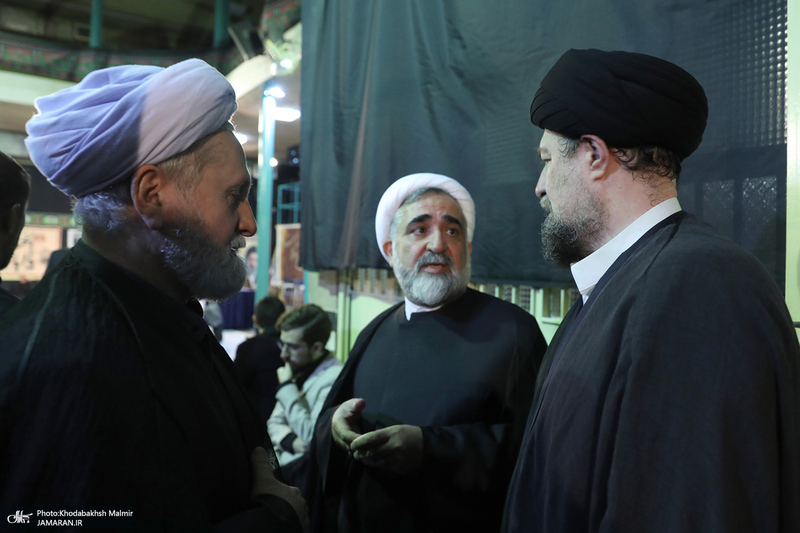 مراسم بزرگداشت همسر آیت الله موسوی بجنوردی (ره) در حسینیه شماره یک جماران-4