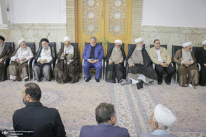 مراسم بزرگداشت آیت‌الله العظمی فیاض در حرم مطهر حضرت معصومه (س)