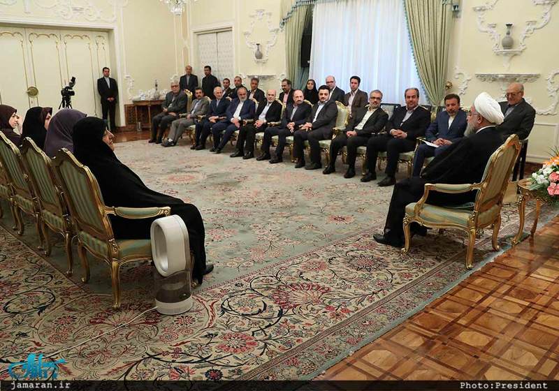 دکتر روحانی در دیدار عیدانه جمعی از وزرا،استانداران و مدیران دستگاههای اجرایی