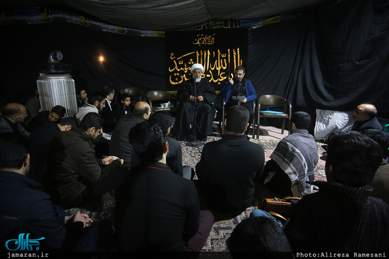 مراسم عزاداری شب بیست و هشتم صفر در محضر استاد امجد