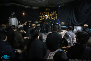 مراسم عزاداری شب بیست و هشتم صفر در محضر استاد امجد