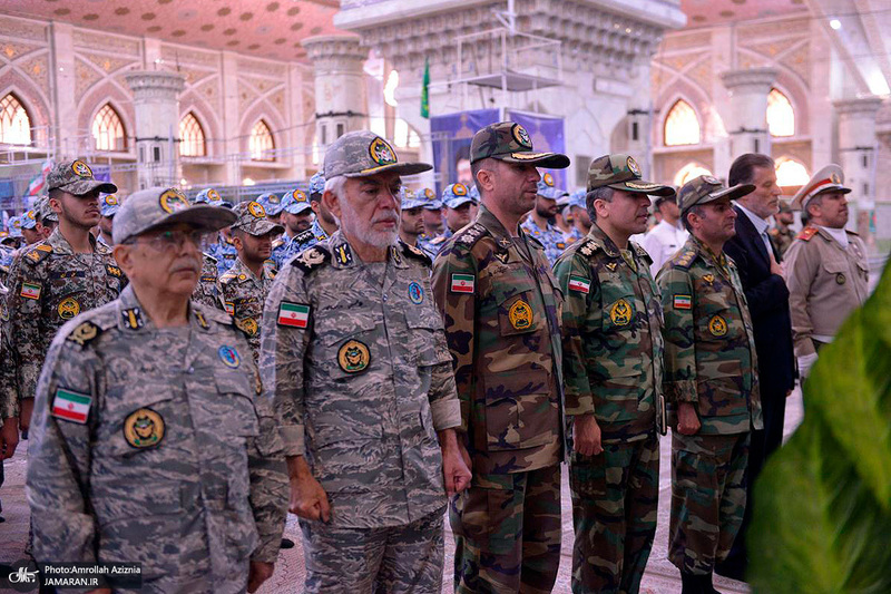 تجدید میثاق فرماندهان، پیشکسوتان و دانشجویان اعزامی ارتش به دروه معارف جنگ با آرمان های امام خمینی (س)