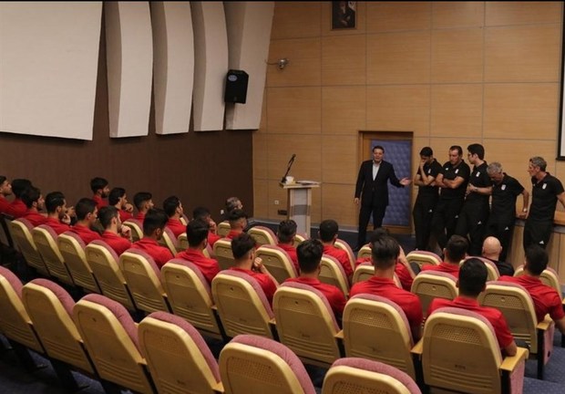 مراسم معارفه کادر فنی و بازیکنان تیم ملی برگزار شد