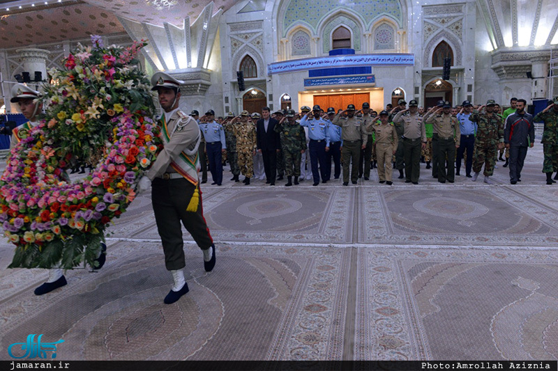 تجدید میثاق ورزشکاران و قهرمانان ارتش با آرمان های امام خمینی(س)