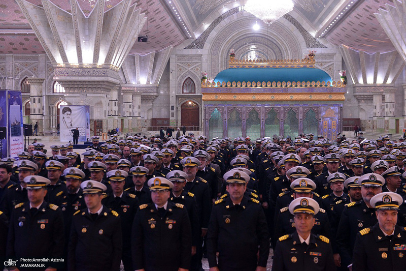 تجدید میثاق فرمانده و پرسنل نیروی دریایی ارتش جمهوری اسلامی ایران با آرمان‌های امام خمینی(س)