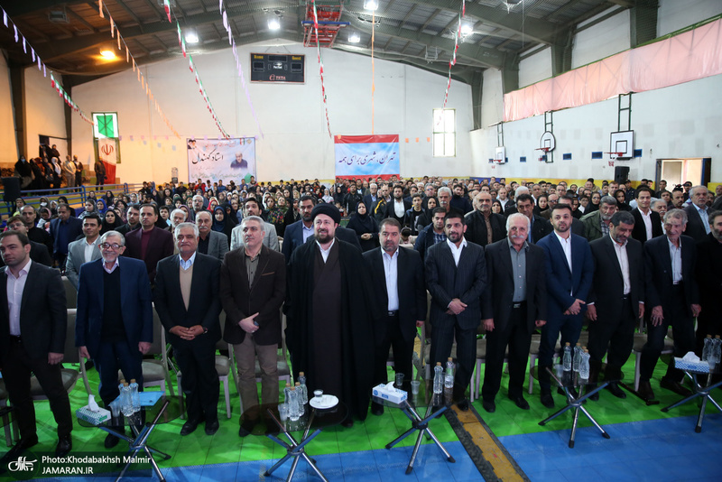 حضور سید حسن خمینی در آیین نامگذاری مجموعه ورزشی استاد کهندل