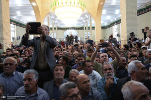 حضور سید حسن خمینی در روستای خیارج استان قزوین -2