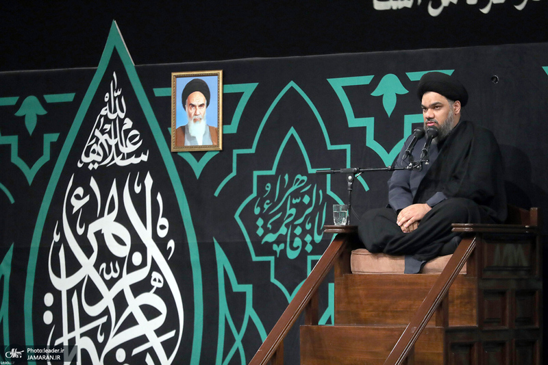 آخرین شب مراسم عزاداری شهادت حضرت فاطمه‌زهرا (س) در حسینیه امام خمینی