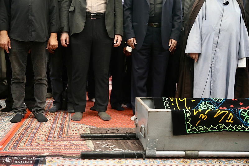 مراسم تشييع مادر غلامعلی حداد عادل