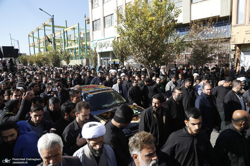 دسته عزاداری روز شهادت حضرت زهرا (س) با حضور آیت الله العظمی وحید خراسانی