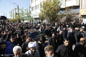 دسته عزاداری روز شهادت حضرت زهرا (س) با حضور آیت الله العظمی وحید خراسانی