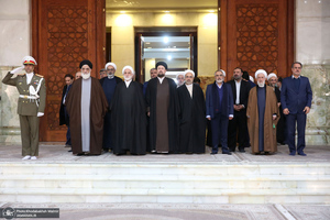 تجدید میثاق رئیس قوه قضائیه و مسئولان عالی قضایی با آرمان‌های حضرت امام خمینی (س)