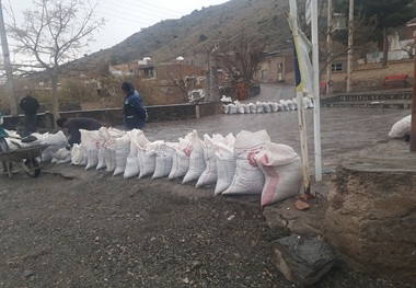 ایمن سازی روستای خراشاد در برابر سیلاب