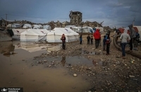 تشدید فاجعه انسانی در غزه با موج جدید بارش‌های شدید (2)