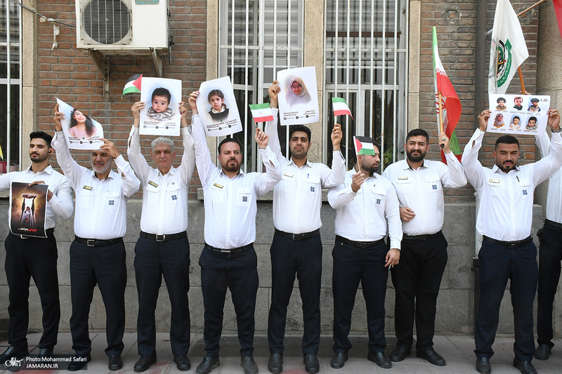تجمع «از کربلای ایران تا کربلای غزه؛ یادمان شهدای کودک ایران و غزه» در بیمارستان امام خمینی