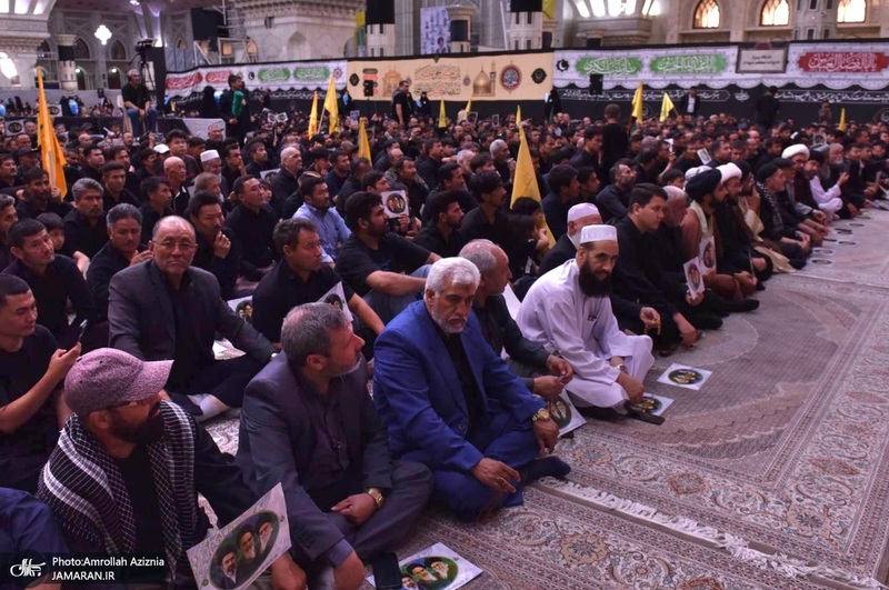 مراسم بیعت مهاجرین افغانستانی با مقام معظم رهبری و سوگواره قائد شهید و گرامیداشت علامه فیاض در حرم امام خمینی (س)