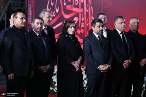 استقبال رسمی از پیکر مطهر رهبر شهید در عراق