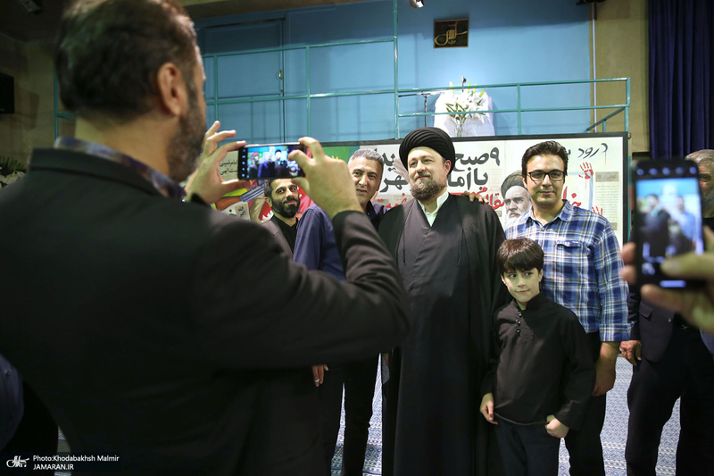 پشت صحنه برنامه تلویزیونی «صف اول» با حضور سید حسن خمینی