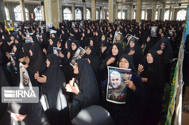 مراسم بزرگداشت سردار سلیمانی در گرگان برگزار شد