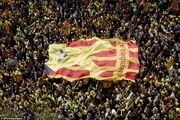 عکس/ تظاهرات جدایی طلبان کاتالونیا در حمایت از رهبران در حبس
