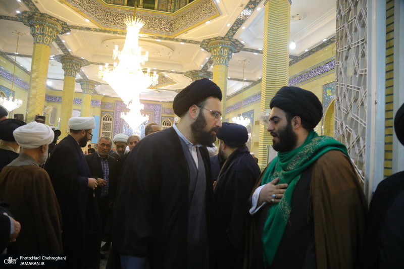 مراسم چهلمین روز درگذشت مرحوم آیت الله سید هادی سیستانی در قم‎