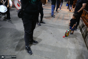 مراسم شب تاسوعای حسینی (ع) در خیابان گرگان تهران