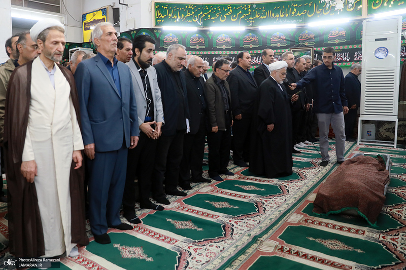 مراسم تشییع برادر سید مصطفی تاجزاده