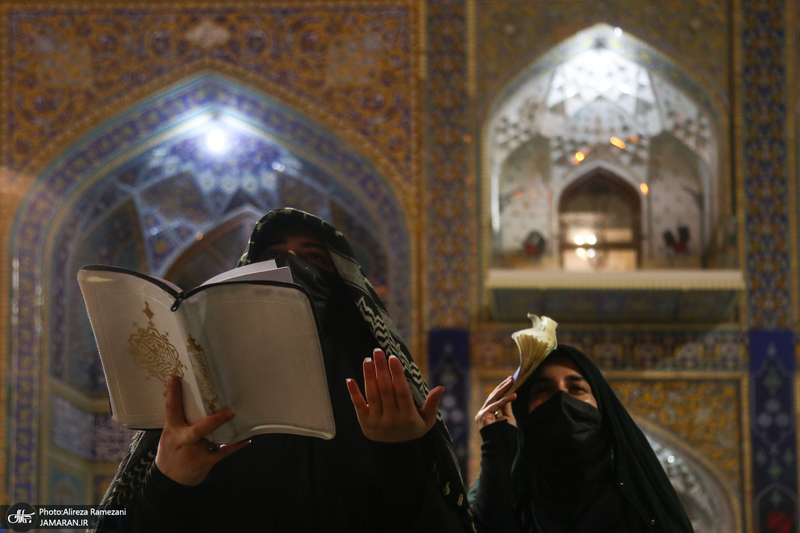 مراسم احیای شب بیست و یکم ماه رمضان در حرم مطهر امام رضا (ع)