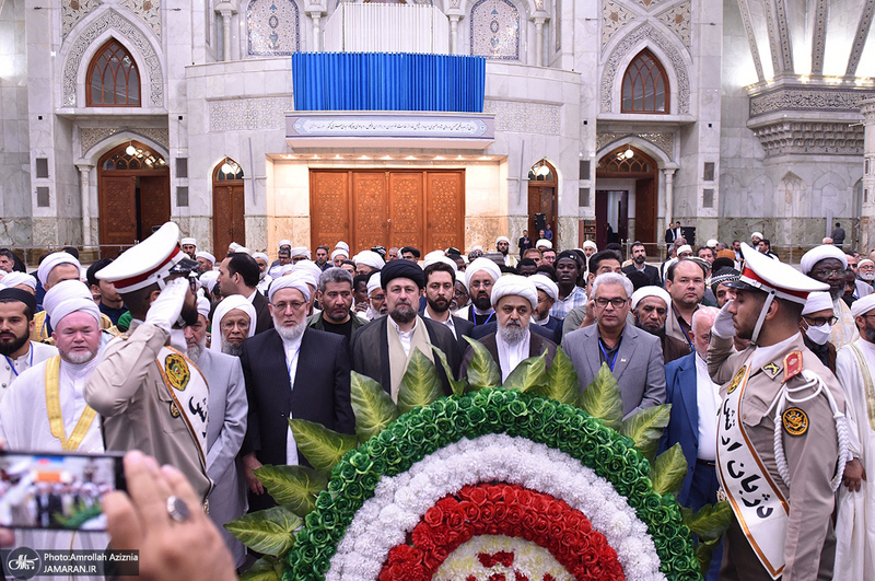 تجدید میثاق مهمانان سی و نهمین اجلاس وحدت اسلامی با آرمان‌های امام خمینی(س) -1