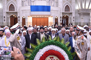 تجدید میثاق مهمانان سی و نهمین اجلاس وحدت اسلامی با آرمان‌های امام خمینی(س) -1