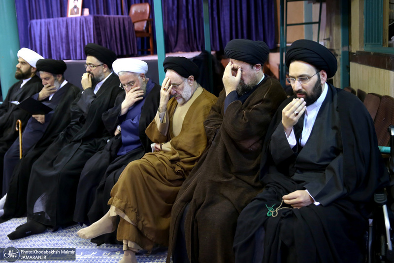 مراسم چهلمین روز در گذشت  آیت الله صانعی در حسینیه جماران  2
