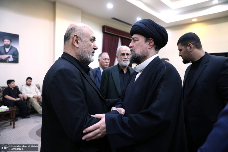 مراسم تشییع و تدفین همسر آیت الله موسوی بجنوردی (ره) در حرم امام خمینی (س)-3