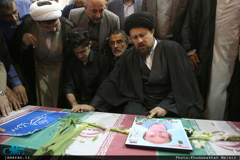 مراسم تشییع پیکر مطهر شهید حمله تروریستی اخیر مازیار سبزعلی در حرم مطهر امام خمینی(س)