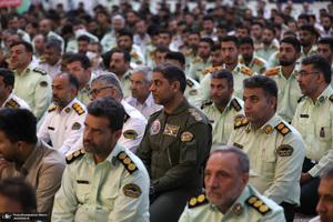 مراسم تجدید میثاق فرماندهان و کادر فراجا با آرمان‌های امام راحل