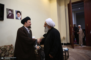 حاشیه تجدید میثاق هیأت رئیسه و اعضای مجلس خبرگان رهبری با آرمان های امام خمینی(س)