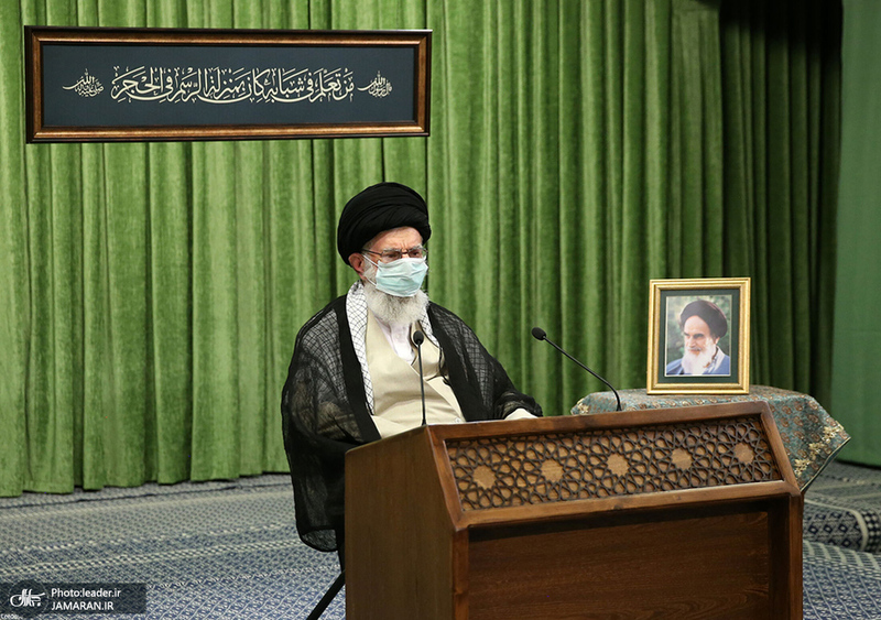 ارتباط تصویری رهبر معظم انقلاب با نمایندگان تشکل‌های دانشجویی
