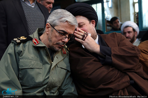 مراسم وداع با پیکر آیت الله هاشمی رفسنجانی(ره) در حسینیه جماران-10