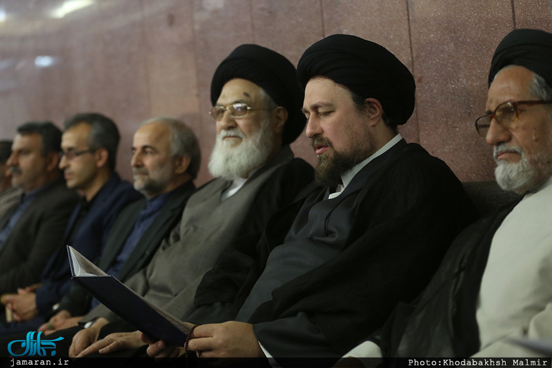 حضور سید حسن خمینی در مراسم ختم حجت الاسلام و المسلمین حمیدزاده 