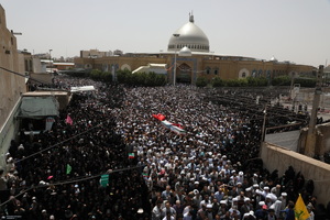 جمعه خشم و نصر و تشییع پنج شهید حمله رژیم صهیونیستی در قم