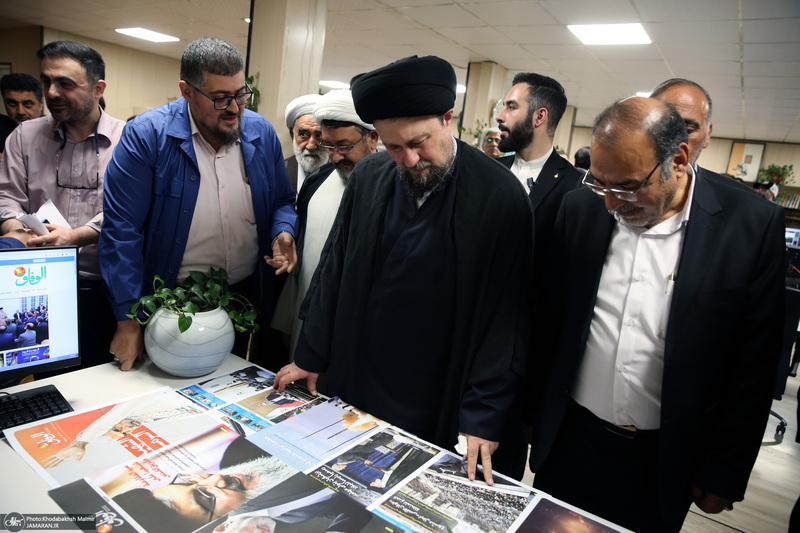 بازدید «سید حسن خمینی» از موسسه مطبوعاتی ایران