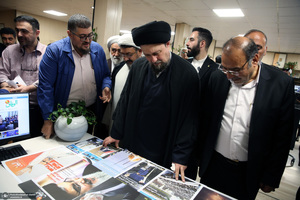 بازدید «سید حسن خمینی» از موسسه مطبوعاتی ایران