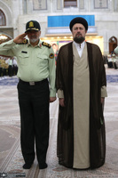 مراسم تجدید میثاق فرماندهان و کادر فراجا با آرمان‌های امام راحل