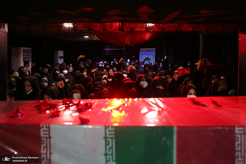 وداع با پیکر مطهر شهید صیاد خدایی در معراج الشهدا