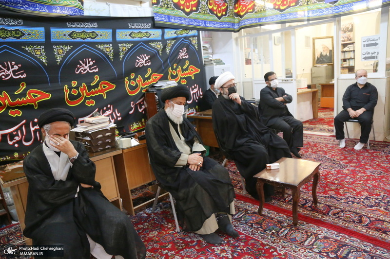 مراسم عزای روز عاشورا در بیت آیت الله العظمی فاضل لنکرانی(ره)