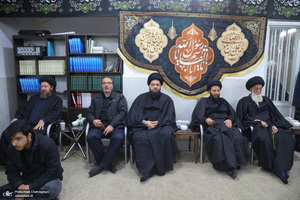 عزاداری شهادت حضرت فاطمه (س) در بیت آیت الله دوستی زنجانی‎